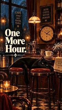 One More Hour — Late Night Jazz | Slow Saxophone, Coffee & Rain