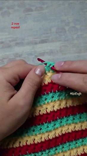 2 Row Repeat FPSC Stitch Relief Crochet Pattern | Crochet Blanket #crochettutorial #easycrochet