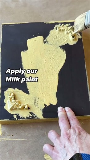 How?? It’s easy— when using our milk paint you simply mix it a bit thin for the small cracks or