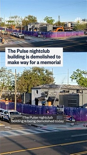 The Pulse nightclub building is demolished to make way for a memorial