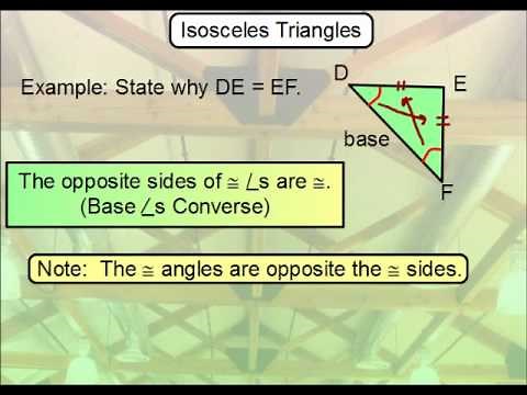 Geometry - Isosceles and Equilateral Triangles