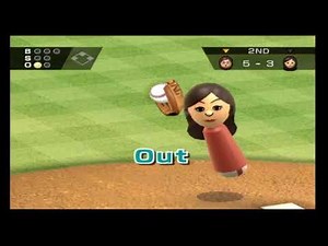 Wii Sports Baseball Peyton vs Fumiko