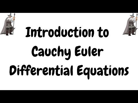 Introduction to Cauchy Euler Differential Equations