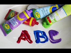 CRAYOLA BATHTUBE Finger paint Soap ABC LETTER ALphabets