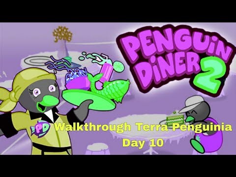Penguin Diner 2 : My Restaurant Mobile Android gameplay video Walkthrough Terra Penguinia Day 10