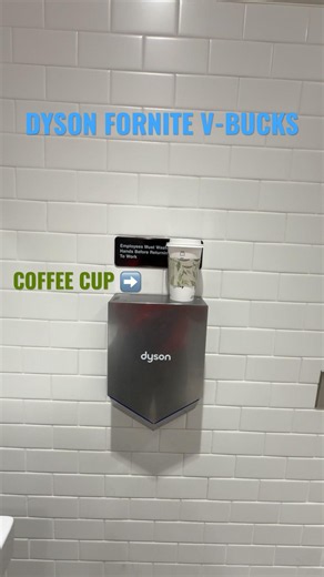 Dyson Airblade V HU02 Hand Dryer at Barnes & Noble, South Coast Plaza, Costa Mesa, OC, CA