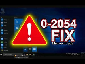 How to Fix Microsoft 365 Error 0 2054 on Windows 11