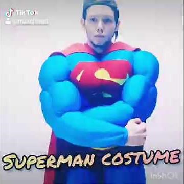 Super man costume, superman mascot muscle suit AMAZING work, professional mascot!