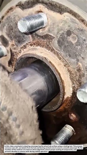 Wheel Hub Cleaning & Bearing Surface Maintenance | Simple Automotive Repair Technique.