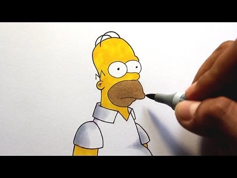 Wie zeichnet man Homer Simpson [Die Simpsons] zeichen tutorial