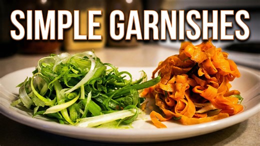 Quick & impressive garnishes you can make at home