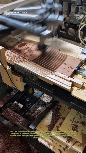 Insane Woodworking Machine That Mass Produces Perfect Curves! 🔥
