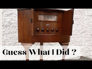 Restoration/Makeover of an old Radio Cabinet. Modern look with a Retro Vibe.