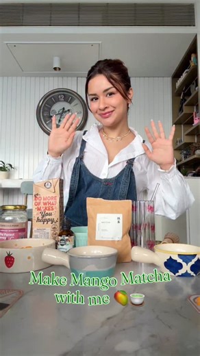 880K views · 2K reactions | The video ended up being more about spilling things and cleaning up 藍 #matchagirly #mangomatchalatte #matcha | avneetkaur_13 | Facebook