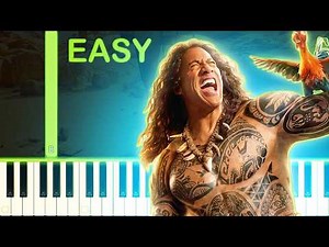 You're Welcome | MOANA Live Action - EASY Piano Tutorial