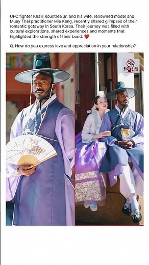Khalil Rountree Jr. & Mia Kang in Korea 🇰🇷 ❤️