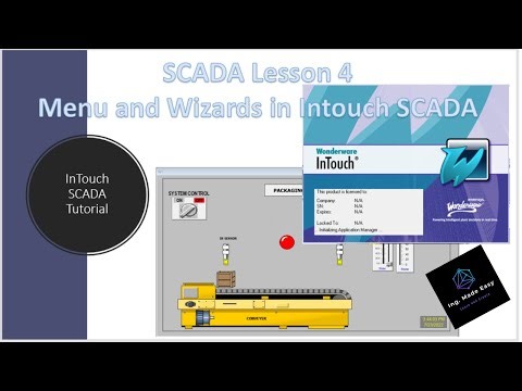 SCADA Lesson 4 Menu and Wizards in InTouch SCADA