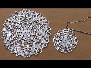 CROCHET doily Tutorial Pattern Crochet Motif How to crochet doily Part 1