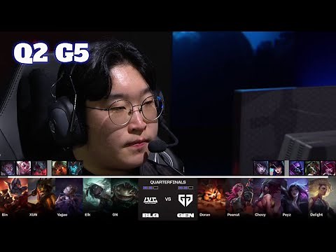 GEN vs BLG - Game 5 | Quarter Finals LoL Worlds 2023 | Gen.G vs Bilibili Gaming - G5 full