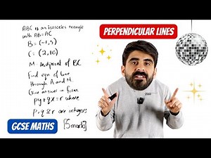 Try This PERPENDICULAR LINES Question With Me | GCSE Maths