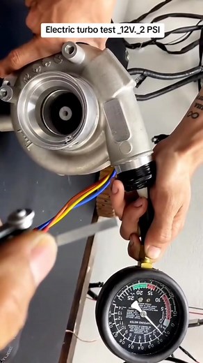 electric turbo test #mechanic #turbocharger #testturbochrger #mechaniclife #reels | Abiee Ashef Lookman