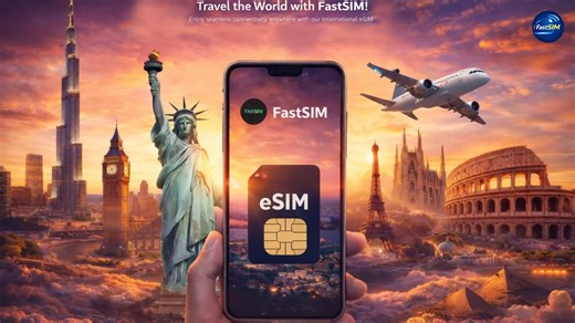 🌍 Stay connected wherever you travel with FASTSIM. ✈️ Instant eSIM activation 📶 High-speed global data 💳 No physical SIM needed Choose your destination, activate in minutes, and enjoy seamless internet worldwide. 🔗 https://fastsim.tech | Getfastsim