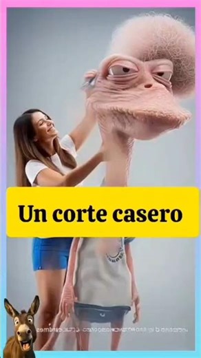 Alien Gets Punk Haircut! "Está Cool" 😂✂️¡Alien se corta el pelo punk! "Está genial" 😂✂️ #funny