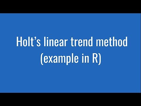 7.6: Holt’s linear trend method (example in R)