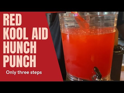 RED KOOL-Aid Hunch Punch with only Three ingredients! Using (absolut)