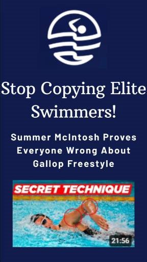 Is galloping freestyle really the secret to swimming 𝗳𝗮𝘀𝘁𝗲𝗿, or is it just something 𝗲𝗹𝗶𝘁𝗲 𝘀𝘄𝗶𝗺𝗺𝗲𝗿𝘀 get away with? In this video, I break down why galloping freestyle looks powerful but often backfires for most swimmers, and how Summer McIntosh quietly proves a better model for speed and efficiency. You’ll learn why continuous propulsion matters more than dramatic surges, how opposition timing stabilizes speed, and how to test this in your own stroke right away. Should you rea
