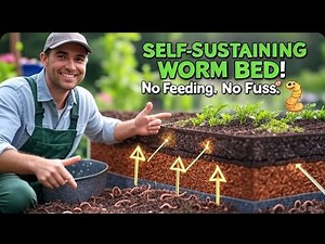 How I Built a Self Sustaining Worm Habitat in My Raised Bed