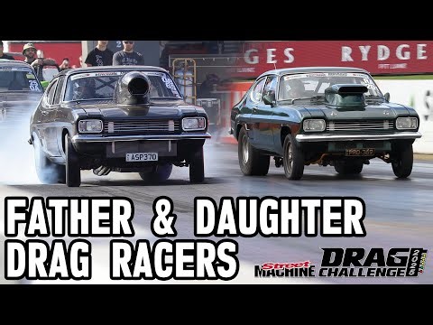 FATHER AND DAUGHTER AT THE 2025 STREET MACHINE DRAG CHALLENGE