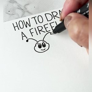 251K views · 500 reactions | Let’s draw a firefly! | Kelly Creates Studio | Facebook