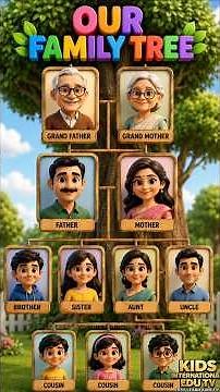 Our Family tree | Easy Learning about family | How to make a family tree