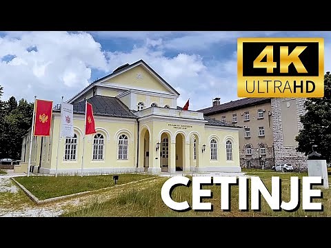 Walking Tour - Cetinje 🇲🇪【4K】Experience Montenegro