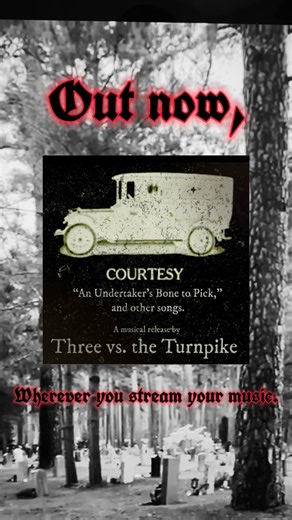 Three Vs. The Turnpike on Instagram: "Won’t see me comin’, or know my plan… #undertaker #bones #spooky #cemetary #lyrics"