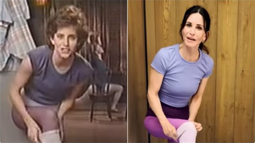 Courteney Cox gives a fun twist to her tampon ad from 80s... with menopause