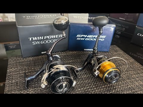 Shimano TwinPower SW 6000 PG and Saragosa SW 6000 PG reels, two FANTASTIC reels!!! 🖖🏻👽🎣🚀