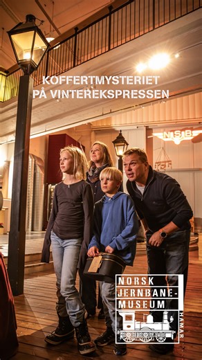 Norsk jernbanemuseum on Instagram: "Let etter spor, løs koder og finn frem til den forsvunne kofferten sammen, hele familien. Velkommen til spennende opplevelser på Norsk Jernbanemuseum i førjulstiden 🚂#hamar #museum #jernbanemuseet #opplevelsermedbarn #juleaktiviteter #julihjertet @visitmjosa @hamar_kommune"