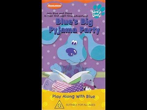 Opening to Blue's Clues - Blue's Big Pyjama Party 2001 VHS (Australia)