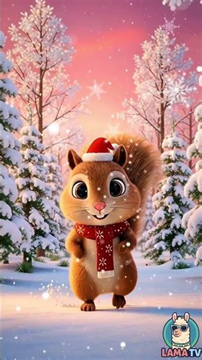 Run Squirrel Run 🐿️🎄 | Happy Christmas | Kids Song #runsquirrelrun #squirreldance #christmassong
