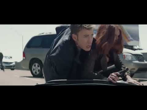 Highway Fight Scene - Captain America: The Winter Soldier (2014) Movie CLIP HD