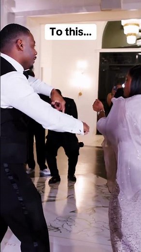 groom was filled with emotions when dancing with mom on wedding day. Then his song came on!