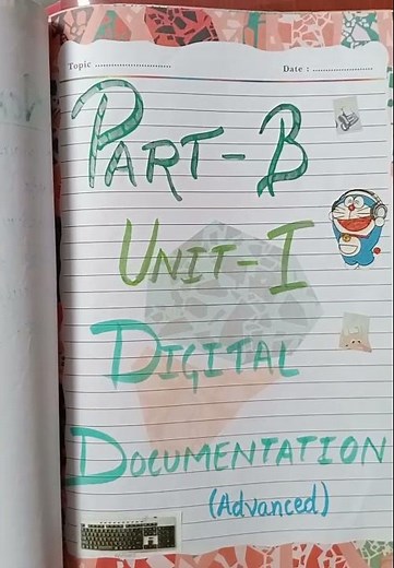 class 10 part B IT Unit 1 ||Digital documentation||full handwriting notes