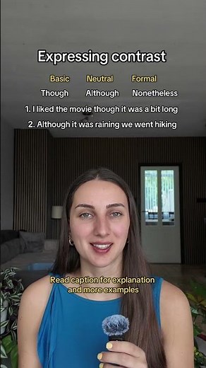 English speaking tips how to show contrast in a sentence #englishlearner