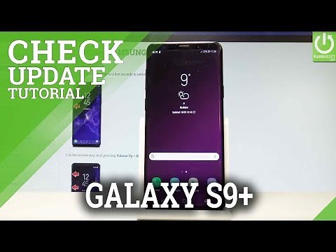 How to Check Update in SAMSUNG Galaxy S9+ - Manage Update