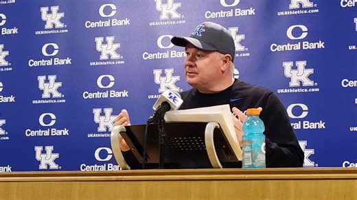 Mark Stoops was asked about how discouraging Tennessee's touchdown before halftime was. | Bluegrass Sports Nation