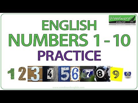 Numbers 1-10 in English | Woodward English