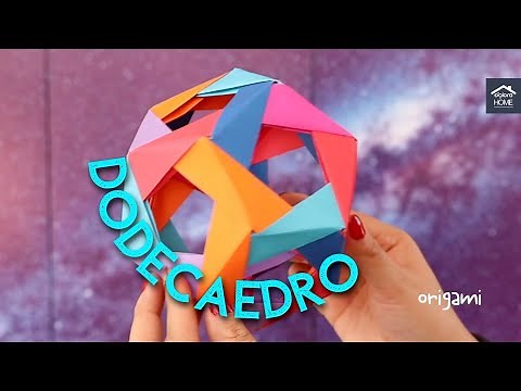 Tutorial de origami modular // DODECAEDRO