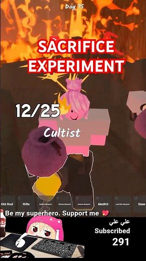 How Many Cultists to Get an Infernal Sword? Volcano Sacrifice Test (99 Nights)